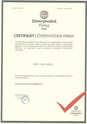 Certifikát 1