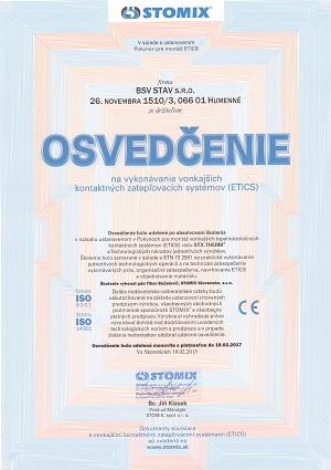 Certifikát 2